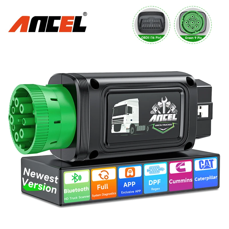 ANCEL HD100 Bluetooth дизель тяжелых грузовиков диагностический инструмент DPF Regen 9/12 Pin все системы сканер для Cummins гусеницы
ANCEL HD100 Bluetooth дизель тяжелых грузовиков диагностический инструмент DPF Regen 9/12 Pin все системы сканер для Cummins гусеницы