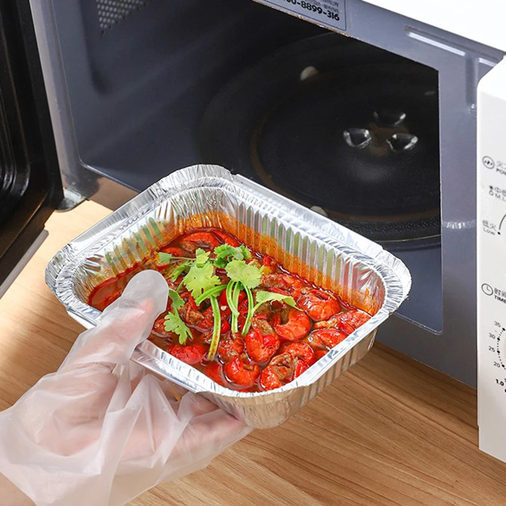 10 Pcs 200/600/700ml Aluminum Foil Large Barbecue Tray Recyclable Barbecue Tray With Tin Foil Cover Outdoor Cooking Tools
10 Pcs 200/600/700ml Aluminum Foil Large Barbecue Tray Recyclable Barbecue Tray With Tin Foil Cover Outdoor Cooking Tools