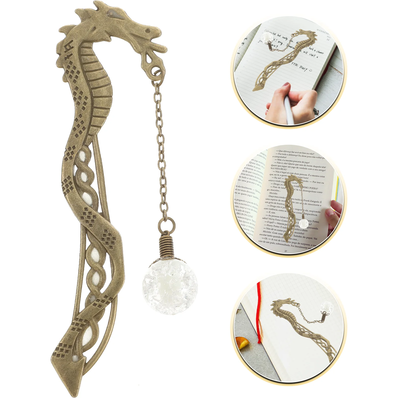Vintage Glow in The Dark Luminous Book Markers Hairpin Shaped with Pendant for Birthday Graduation Gift Sign
Vintage Glow in The Dark Luminous Book Markers Hairpin Shaped with Pendant for Birthday Graduation Gift Sign