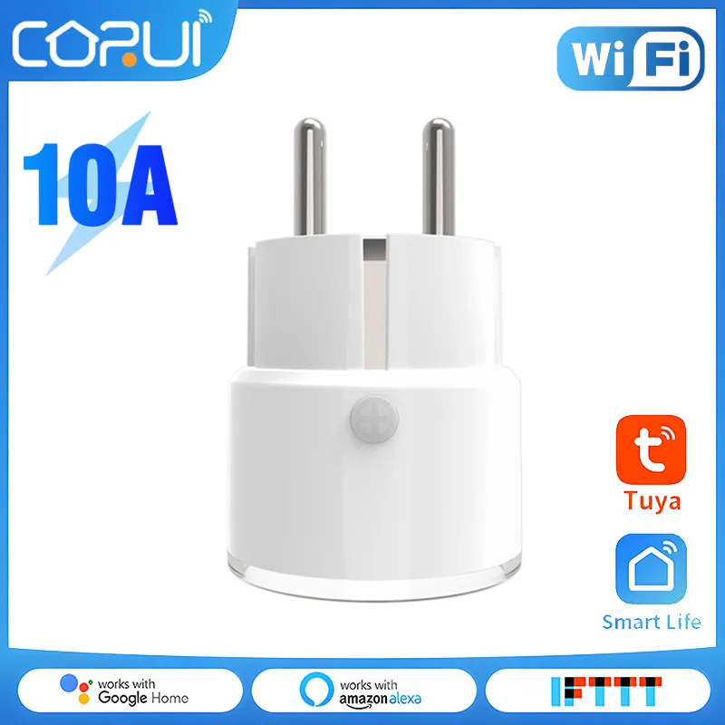 Умная розетка CoRui Tuya с Wi-Fi и пультом ДУ 
Умная розетка CoRui Tuya с Wi-Fi и пультом ДУ