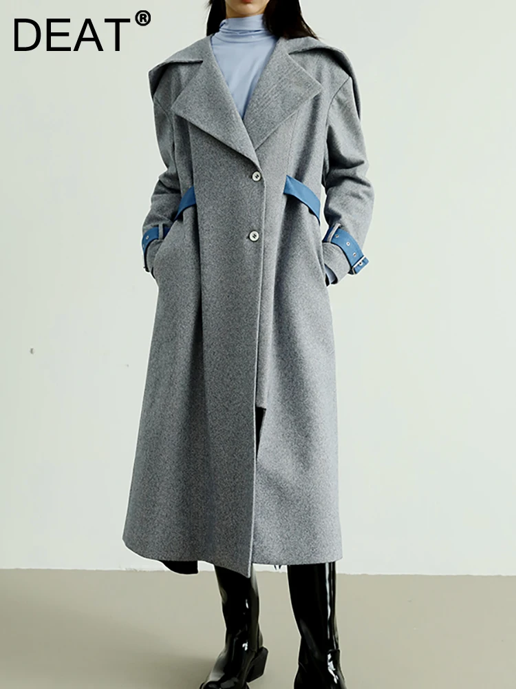 DEAT Fashion Women's Trench Coat Design Laple Removable Pinstripe Irregular Contrast Color Windbreaker Spring 2023 New 17A6113
DEAT Fashion Women's Trench Coat Design Laple Removable Pinstripe Irregular Contrast Color Windbreaker Spring 2023 New 17A6113