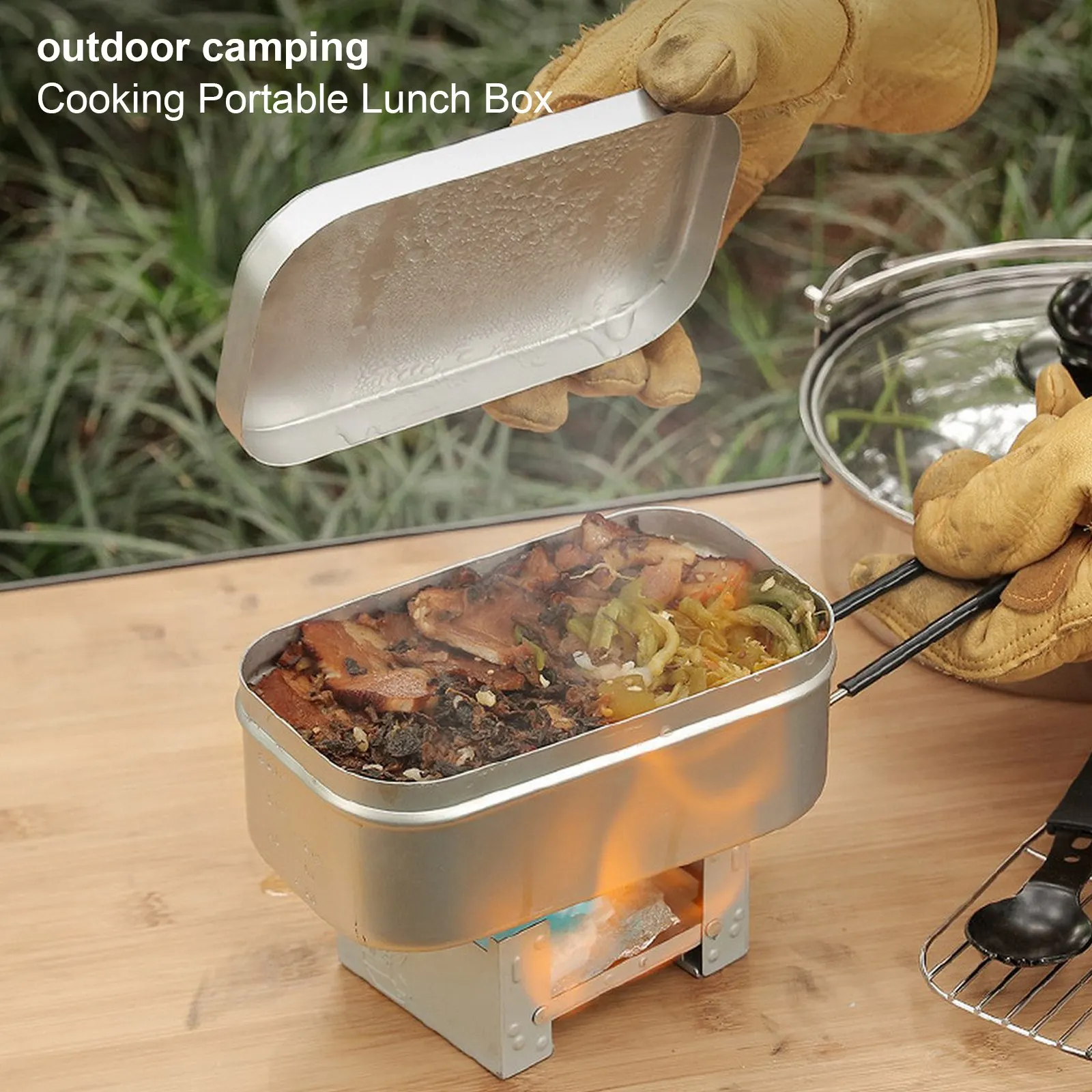 Lunch Box with Stove Foldable Mini Lunch Box Set Camping Hiking Cookware Supplies Hiking Equipment Cooking Set Supplies
Lunch Box with Stove Foldable Mini Lunch Box Set Camping Hiking Cookware Supplies Hiking Equipment Cooking Set Supplies