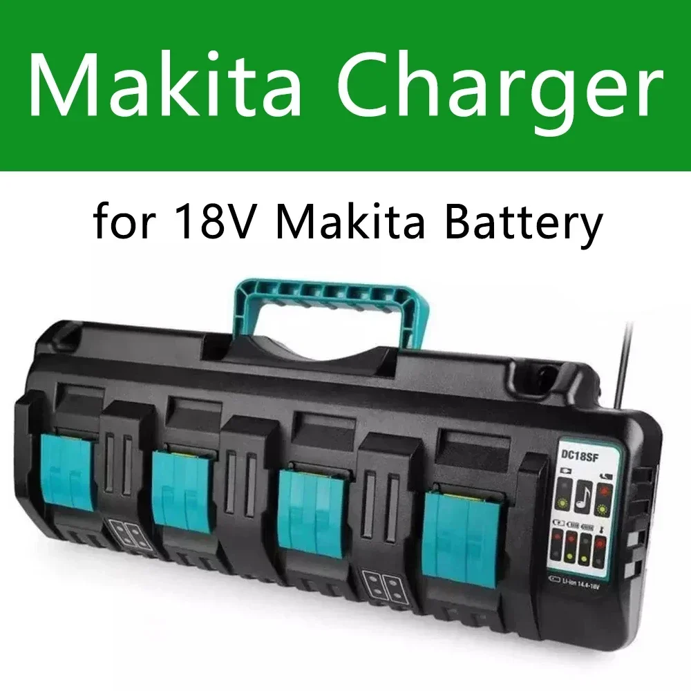 Зарядное устройство с двойным литий-ионным аккумулятором для Makita 18 в 14 4 В 4A DC18RD