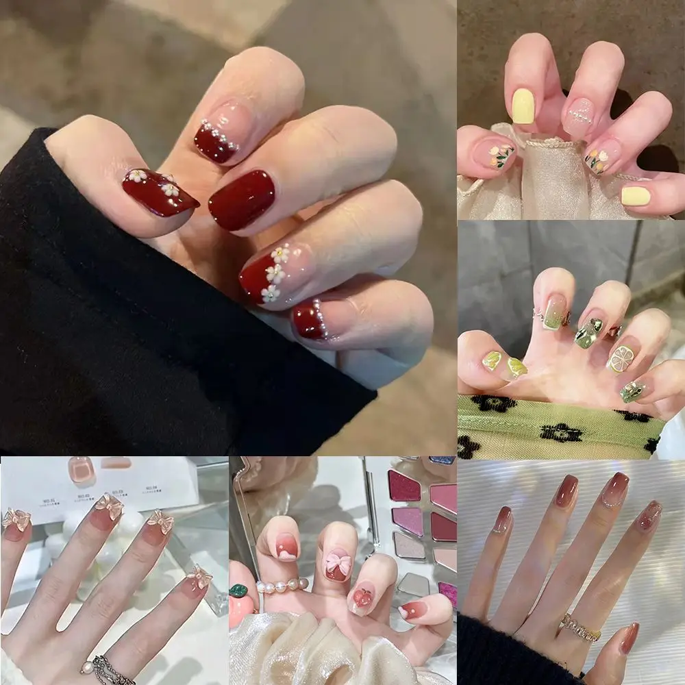 Press On Nails Full Cover Artificial Manicure Tool Wearable Short Round/Square Head False Nails Fake Nails Nail Tips
Press On Nails Full Cover Artificial Manicure Tool Wearable Short Round/Square Head False Nails Fake Nails Nail Tips