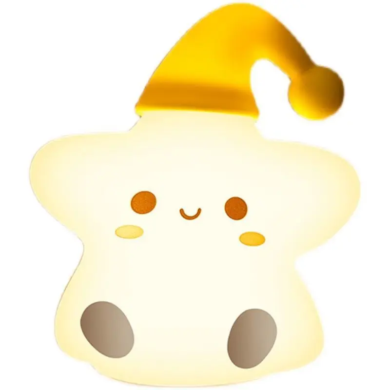Star Silicone LED Night Light Baby Children's Room Decoration Bed LED Toy Modeling Light Baby Toy Gift Lamp
Star Silicone LED Night Light Baby Children's Room Decoration Bed LED Toy Modeling Light Baby Toy Gift Lamp