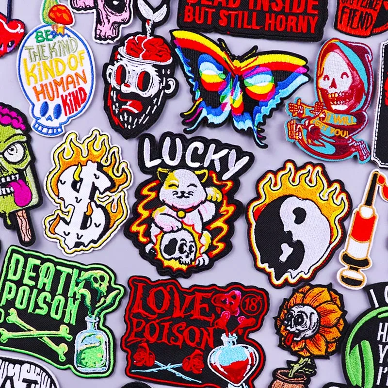 Flame Letter Lucky Patch Iron On Patches For Clothing Thermoadhesive Patches Punk Skull Embroidered Patches On Clothes Stickers
Flame Letter Lucky Patch Iron On Patches For Clothing Thermoadhesive Patches Punk Skull Embroidered Patches On Clothes Stickers
