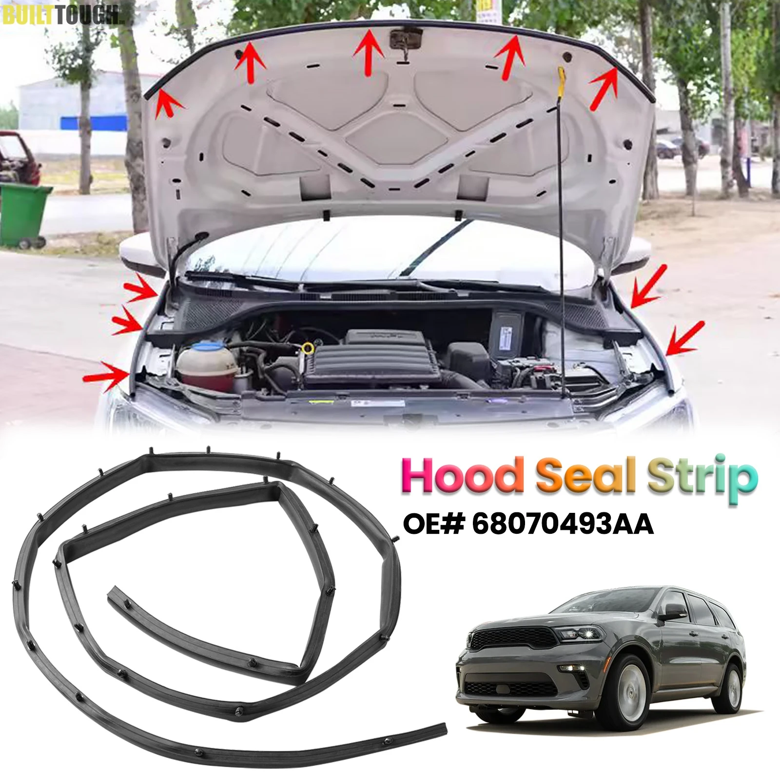 Уплотнительная лента капота, уплотнительная лента для Jeep Grand Cherokee 2011-2020 Dodge Durango, материал, резина, прямая замена 68070493 A
Уплотнительная лента капота, уплотнительная лента для Jeep Grand Cherokee 2011-2020 Dodge Durango, материал, резина, прямая замена 68070493 A