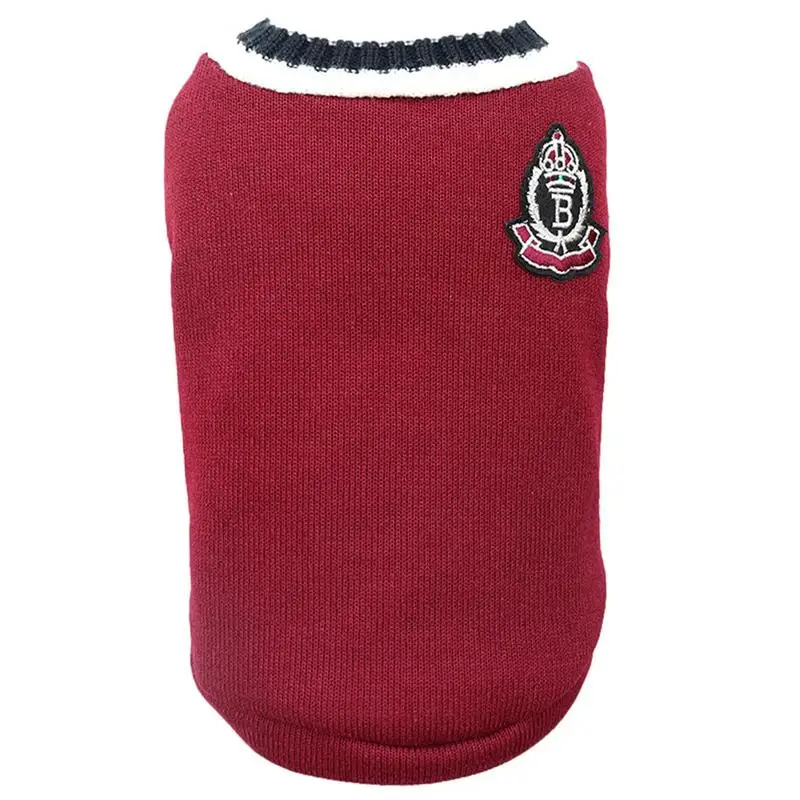 Pet Knitted Sweater Soft Winter Dog Sweaters With Air Permeability Lightweight Thick College Style Knitted Dog Pullover Coats
Pet Knitted Sweater Soft Winter Dog Sweaters With Air Permeability Lightweight Thick College Style Knitted Dog Pullover Coats