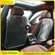 1~8PCS Car Seat Back Pad PE Film Anti Dirty Protector Cover Anti Child Kick Footprint Tools Car Interior Seat Mat Car
