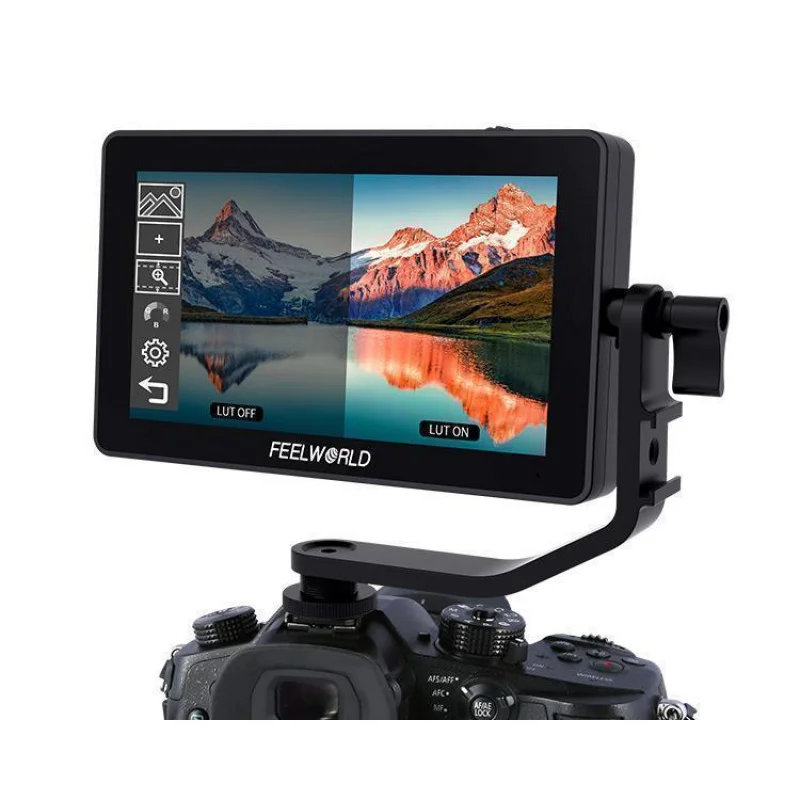 FEELWORLD F6 PLUS 4K Monitor 5.5 Inch on Camera DSLR Field 3D LUT Touch Screen IPS FHD 1920x1080 Video Focus Assist Support-HDMI
FEELWORLD F6 PLUS 4K Monitor 5.5 Inch on Camera DSLR Field 3D LUT Touch Screen IPS FHD 1920x1080 Video Focus Assist Support-HDMI