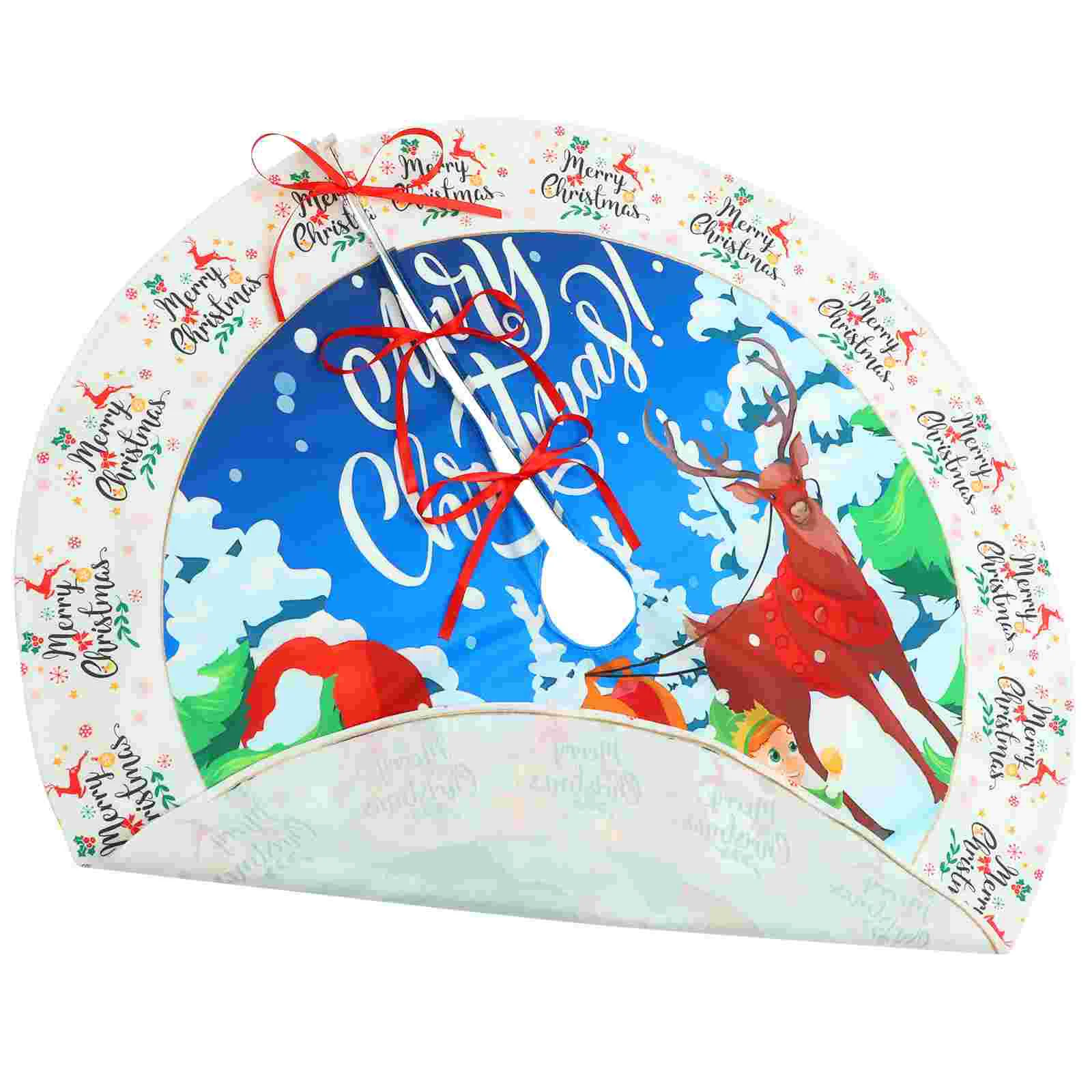 Xmas Tree Skirt Chic Christmas Decorations Skirts Polyester Cloth Farmhouse Ornaments
Xmas Tree Skirt Chic Christmas Decorations Skirts Polyester Cloth Farmhouse Ornaments