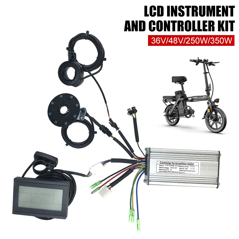 E-Bike Controller Set Brushless Square Wave Controller with KT-LCD3 Display 130X Thumb Throttle Sensor 36V/48V 250W/350W
E-Bike Controller Set Brushless Square Wave Controller with KT-LCD3 Display 130X Thumb Throttle Sensor 36V/48V 250W/350W