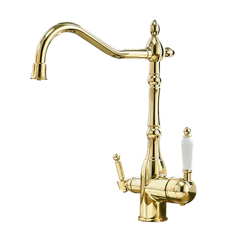 Flat feet double open ceramic handle ISO kitchen faucetCD
Flat feet double open ceramic handle ISO kitchen faucetCD