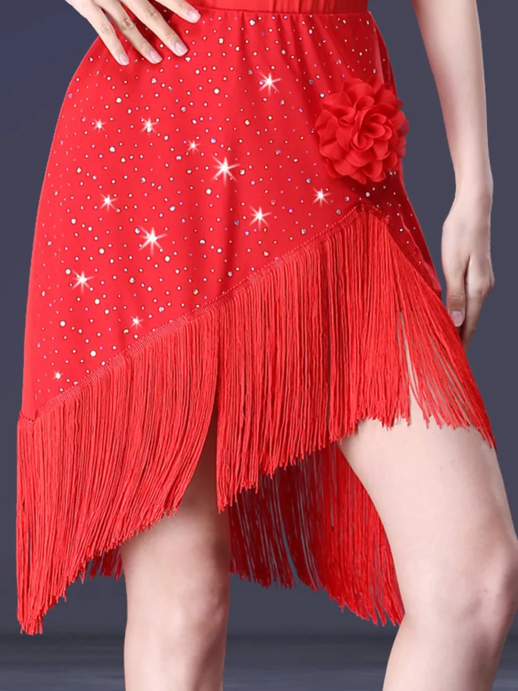 Womens Tassel Latin Skirt Sexy Black Asymmetrical Fringed Ballet Samba Tango Dancing Costume Competition Stage Dancewear
Womens Tassel Latin Skirt Sexy Black Asymmetrical Fringed Ballet Samba Tango Dancing Costume Competition Stage Dancewear