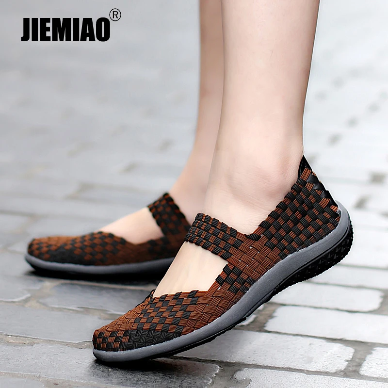 JIEMIAO Quality Women's Shoes Women Walking Flats Shoes Hand Wove Shoes Comfortable Breathable Mother Casual Sneakers Size 35-42
JIEMIAO Quality Women's Shoes Women Walking Flats Shoes Hand Wove Shoes Comfortable Breathable Mother Casual Sneakers Size 35-42
