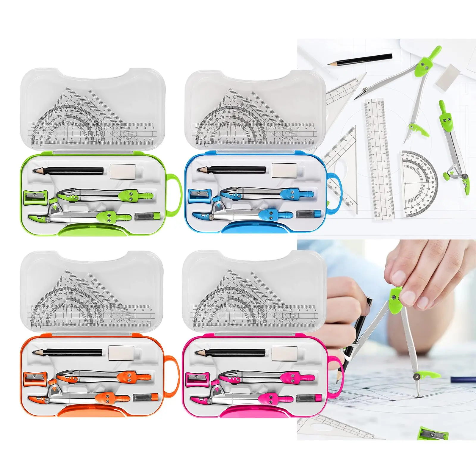 Ruler Pencil Set Geometry Protractor Maths Student Drawing School Stationery Mathematical for Boy Girl Gift for Drafting Student
Ruler Pencil Set Geometry Protractor Maths Student Drawing School Stationery Mathematical for Boy Girl Gift for Drafting Student
