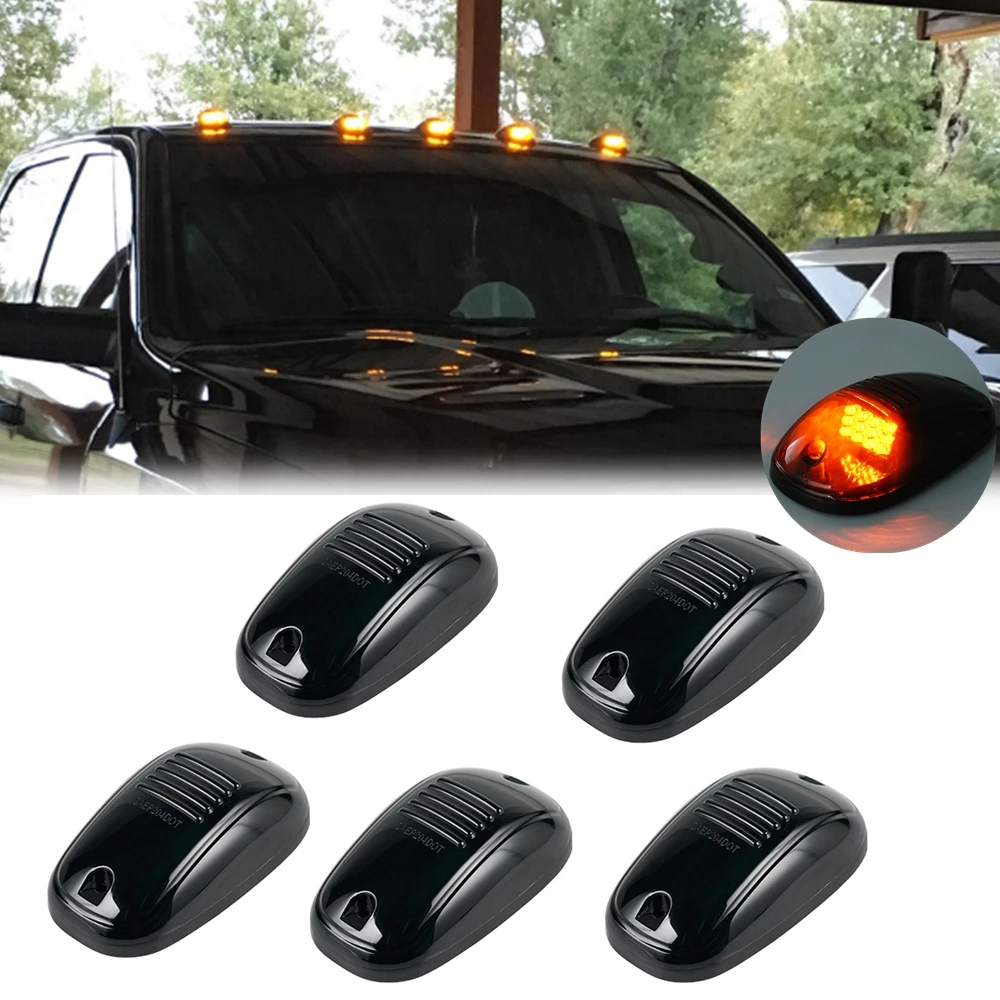 

5pcs/set Car Roof Light 12LED Cab Dome Signal Marker Lamp Bulb For Ford F150 F250 Ranger Dodge Ram 1500 2500 Jeep Grand Cherokee