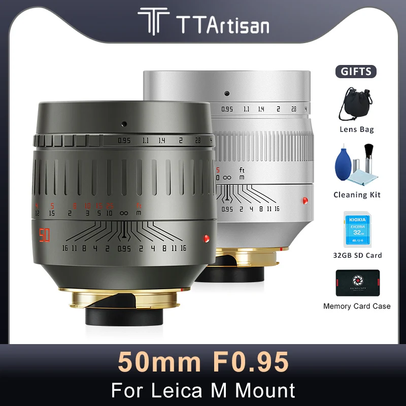 Объектив TTArtisan 50 мм F0.95 для камер Leica M с адаптером для Sony E Nikon Z Canon R Fuji X GFX Leica L Hasselblad
Объектив TTArtisan 50 мм F0.95 для камер Leica M с адаптером для Sony E Nikon Z Canon R Fuji X GFX Leica L Hasselblad