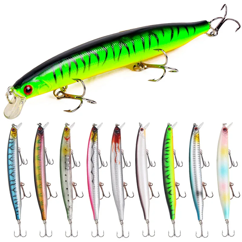 Minnow Bass Fishing Lures - Jerkbait Sinking Lure Set Hard Baits Crankbait for Trout Catfish Musky Bluegill Fishing Plug
Minnow Bass Fishing Lures - Jerkbait Sinking Lure Set Hard Baits Crankbait for Trout Catfish Musky Bluegill Fishing Plug
