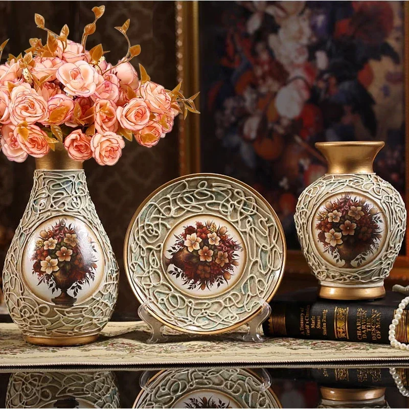 3Pcs/Set Ceramic vase 3D Stereoscopic dried flowers arrangement wobble plate living room entrance ornaments home decorations
3Pcs/Set Ceramic vase 3D Stereoscopic dried flowers arrangement wobble plate living room entrance ornaments home decorations
