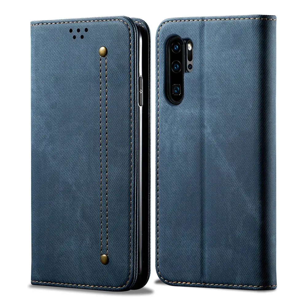 Роскошный джинсовый кошелек Cowboy для Huawei P30 Pro Lite Flip Cover 360 Protector Fone Skin Funda Case Haiwei P 30.