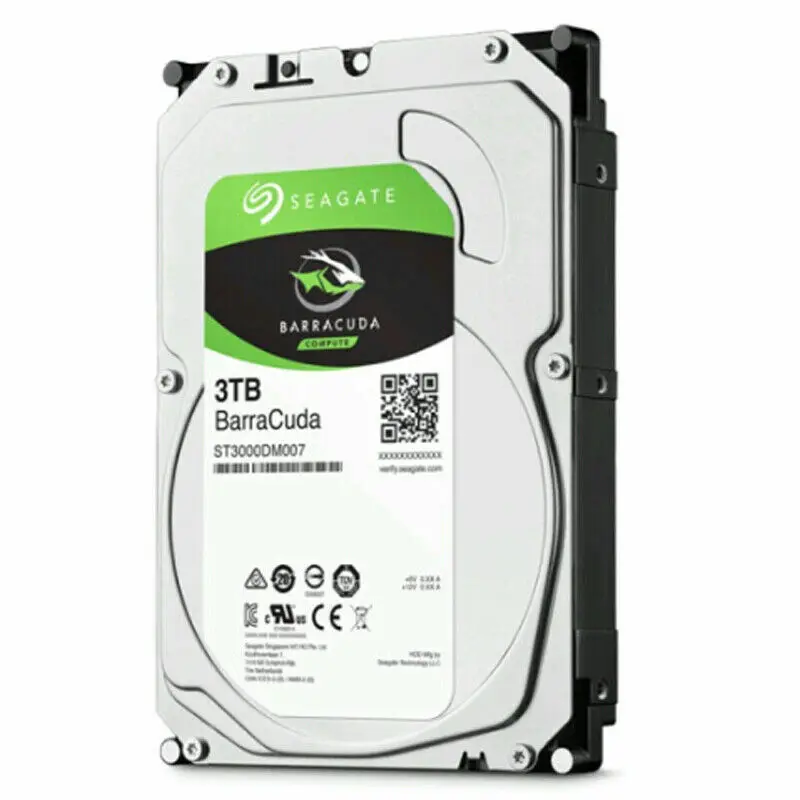 

FOR Seagate BarraCuda 3TB 3.5" SATA Internal Hard Drive HDD (ST3000DM007)