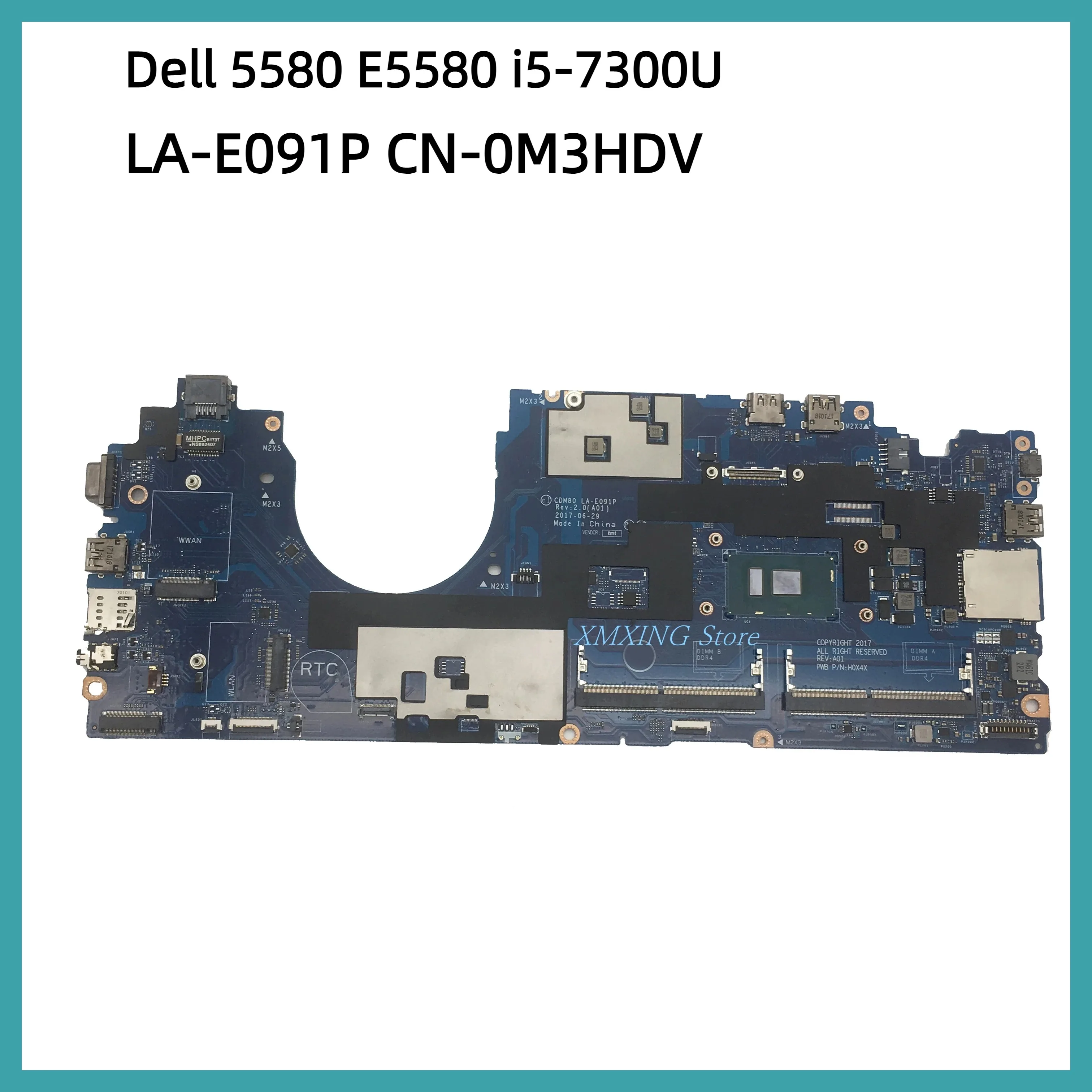Материнская плата FULCOL для ноутбука DELL Latitude 5580, E5580, стандартная деталь, 0m 3hdv M3HDV, протестирована на 100%
Материнская плата FULCOL для ноутбука DELL Latitude 5580, E5580, стандартная деталь, 0m 3hdv M3HDV, протестирована на 100%