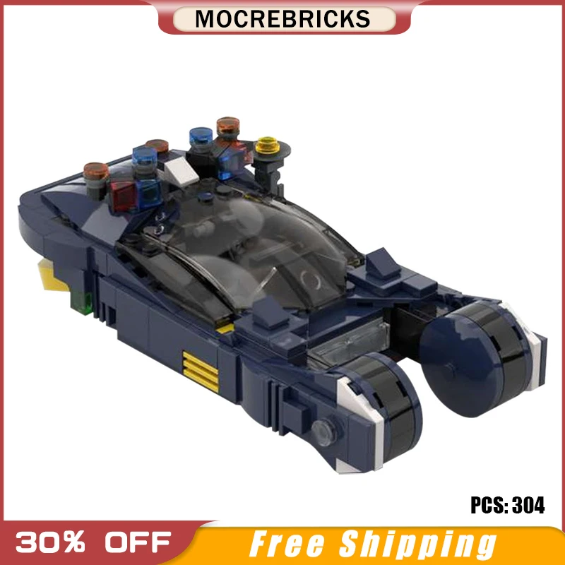 

MOC Movie Space War Building Block Blade Runner Spinner Starship Iconic Flying Spinner Assembled Block Toy Brick Kit Kid Gift