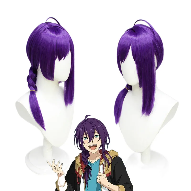 

Game Cosplay Wig Ensemble Stars Ayase Mayoi Purple Braid Heat Resistant Synthetic Hair Halloween Carnival Comic Con Wigs Prop