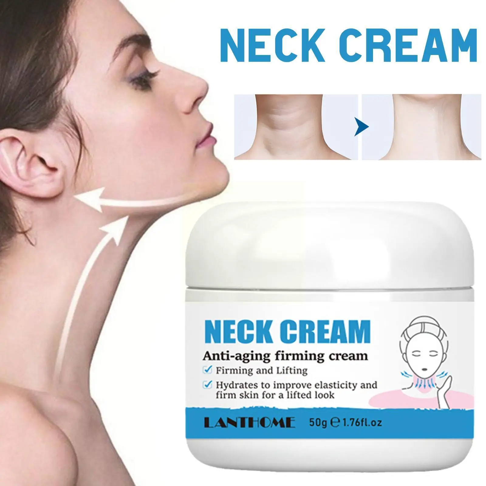 50g Neck Wrinkles Remover Cream Younger Looking Neck Neck Whitening Moisturizing Skin Care Firming Products Skin Beauty P0T2
50g Neck Wrinkles Remover Cream Younger Looking Neck Neck Whitening Moisturizing Skin Care Firming Products Skin Beauty P0T2