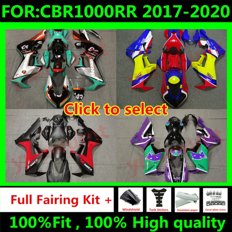 NEW ABS Motorcycle Whole Fairings kit fit for CBR1000RR CBR1000 RR CBR 1000RR 2017 2018 2019 2020 bodywork full abs Fairing kits
NEW ABS Motorcycle Whole Fairings kit fit for CBR1000RR CBR1000 RR CBR 1000RR 2017 2018 2019 2020 bodywork full abs Fairing kits