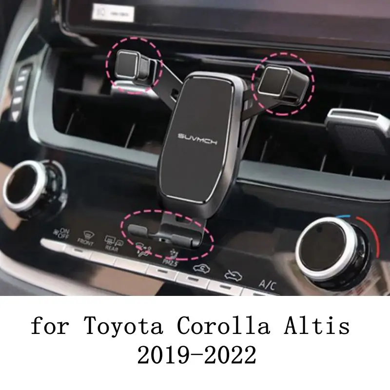 Car Phone Holder Air Vent Mount Clip Clamp Mobile Phone Holder for Toyota Corolla Altis Accessories 2019 2020 2021 2022
Car Phone Holder Air Vent Mount Clip Clamp Mobile Phone Holder for Toyota Corolla Altis Accessories 2019 2020 2021 2022