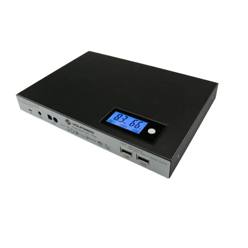 P180 Volpower Power station 40000mah power bank for laptop with DC output 5v 9v 12v 15v 16.5v 19v 20v 24v
P180 Volpower Power station 40000mah power bank for laptop with DC output 5v 9v 12v 15v 16.5v 19v 20v 24v