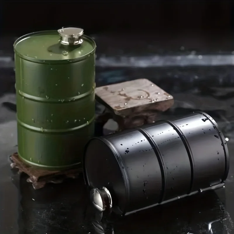 Hip Flask, Stainless Steel Jug, Gasoline Barrel Shape Wine Pot, Gift (750ML)
Hip Flask, Stainless Steel Jug, Gasoline Barrel Shape Wine Pot, Gift (750ML)