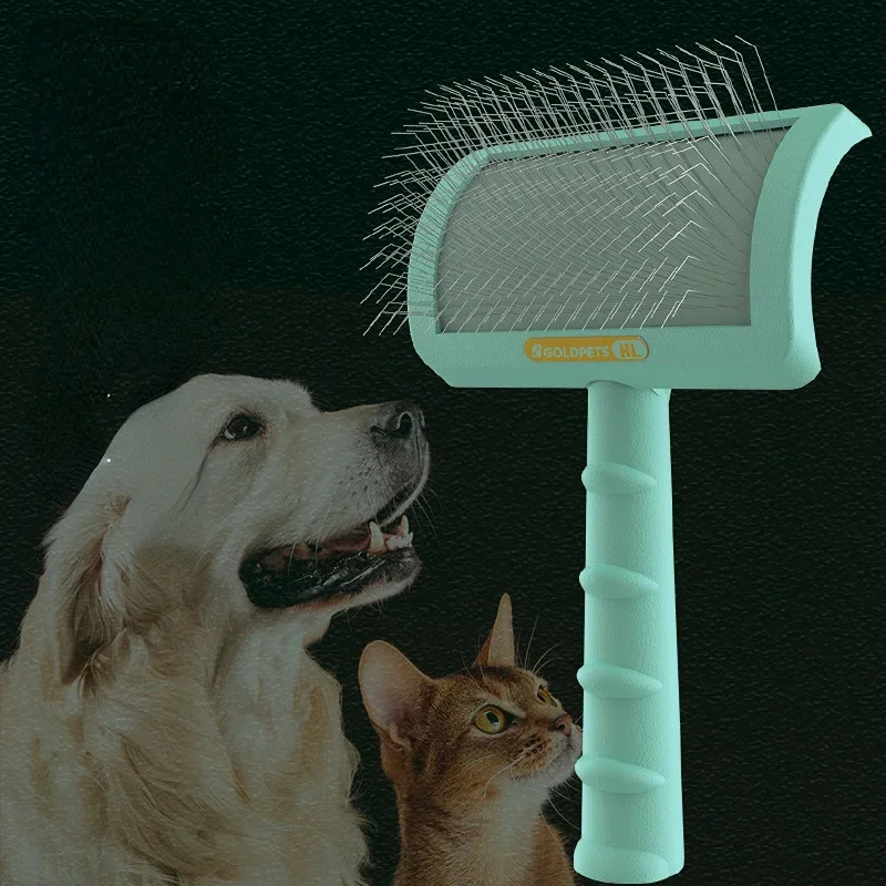 

Pet Dog Brush Comb Shedding Hair Remove Needle Cat Brush Combs Massage Grooming Tool Dog Cat Pet Cleaning Supplies Accessories
