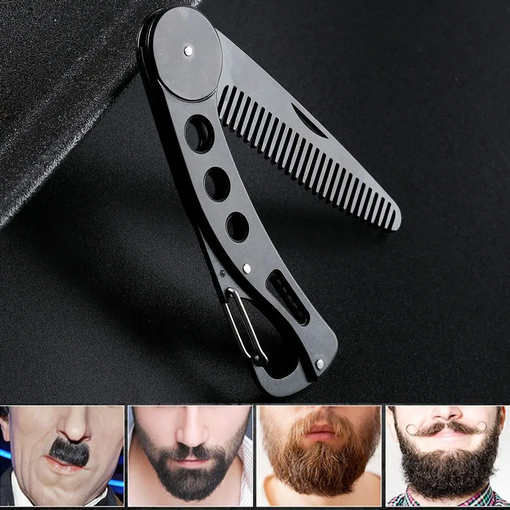 Gentleman Practical Stainless Steel Anti static Beard Comb Hair Mustaches Brush Foldable Hairdressing Styling
Gentleman Practical Stainless Steel Anti static Beard Comb Hair Mustaches Brush Foldable Hairdressing Styling