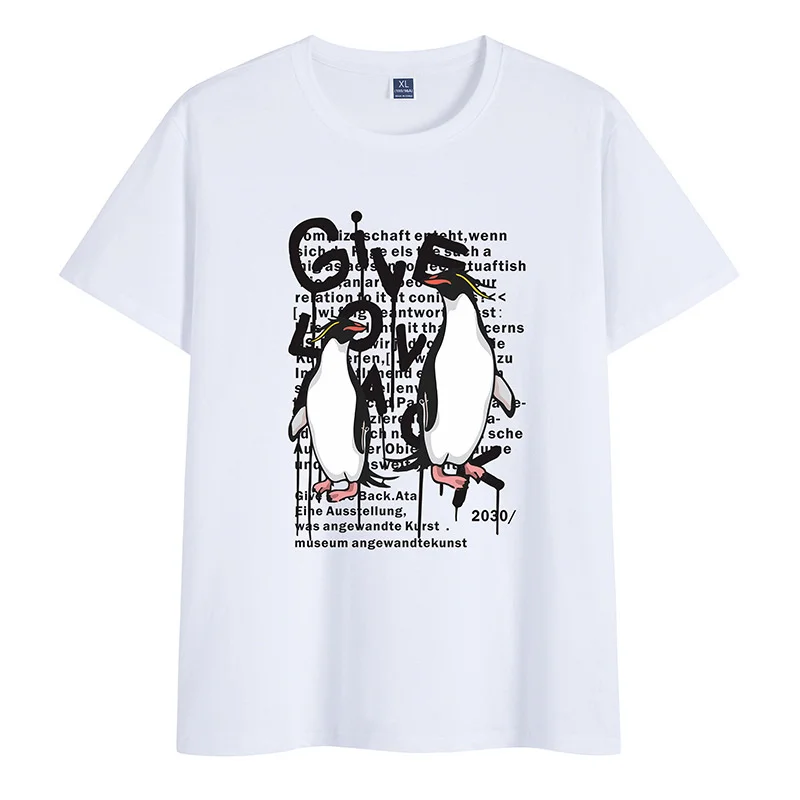 New Summer Fashion Cotton With Tees Round Neck And Short Sleeves Printed Letters T-shirt For Men Tops
New Summer Fashion Cotton With Tees Round Neck And Short Sleeves Printed Letters T-shirt For Men Tops