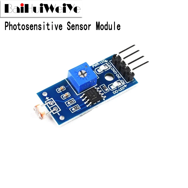 

5PCS Photosensitive Brightness Resistance Sensor Module Light Intensity Detect 4PIN New For Arduino