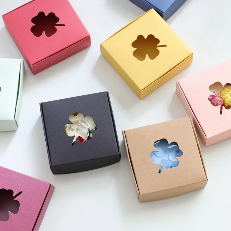 Hollow Four Leaf Clover Color Kraft Paper Gift Box Aromatherapy Wax Flakes Aromatherapy Gypsum Listed Packaging Box
Hollow Four Leaf Clover Color Kraft Paper Gift Box Aromatherapy Wax Flakes Aromatherapy Gypsum Listed Packaging Box