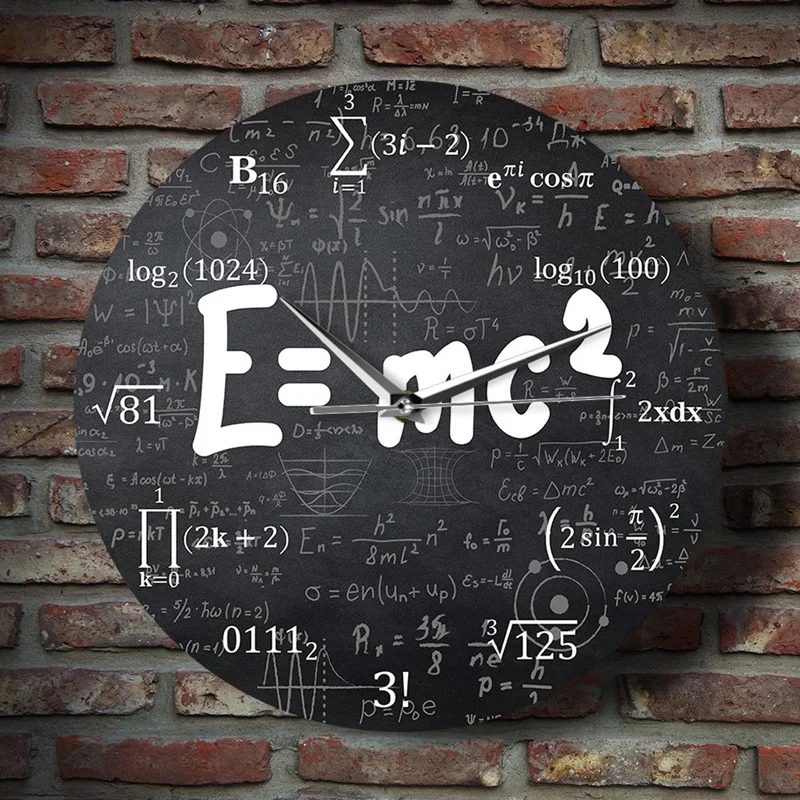 Theory Of Relativity Math Formula Wall Clock Scientist Physics Teacher Gift School Classroom Decor
Theory Of Relativity Math Formula Wall Clock Scientist Physics Teacher Gift School Classroom Decor