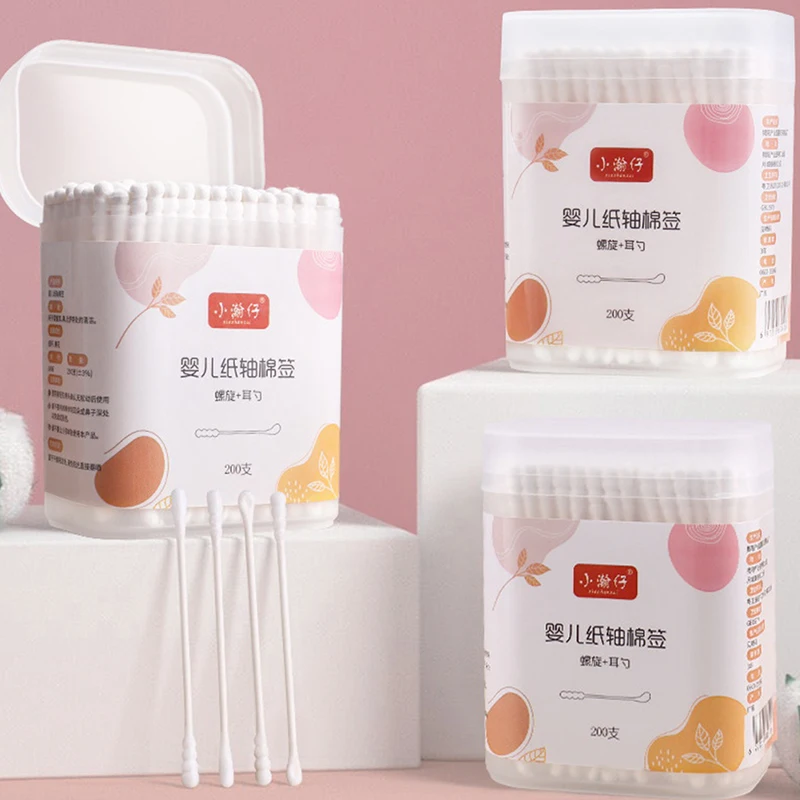 200Pcs Ear Pick Cotton Swabs Double Head Multi-Function Paper Stick Cotton Swab Baby Clean Ears Health Tampons
200Pcs Ear Pick Cotton Swabs Double Head Multi-Function Paper Stick Cotton Swab Baby Clean Ears Health Tampons