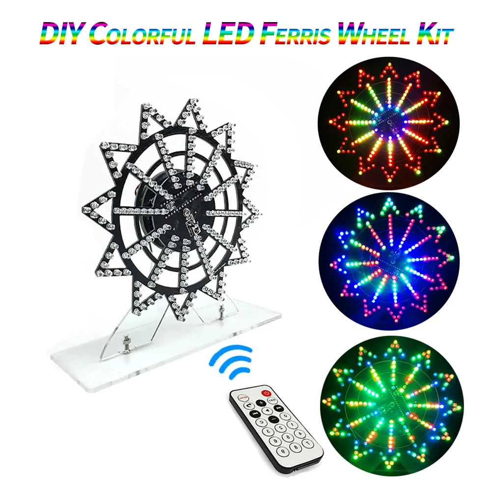 Набор для самостоятельной сборки, цветной светодиодный автоматический набор вращающееся колесо обозрения, электронные компоненты, набор д...
Набор для самостоятельной сборки, цветной светодиодный автоматический набор вращающееся колесо обозрения, электронные компоненты, набор д...