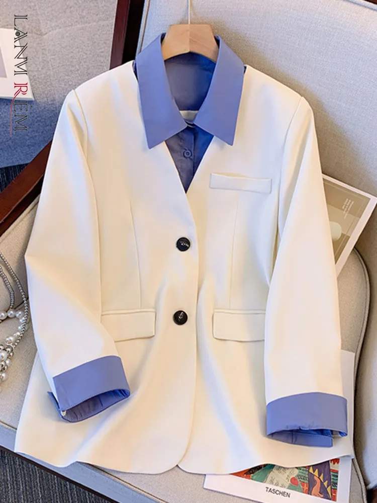 LANMREM Women Blazer Coat For Women Contrast Color Lapel Single Breasted Long Sleeves Designer Coats Female 2023 New 2YA1546
LANMREM Women Blazer Coat For Women Contrast Color Lapel Single Breasted Long Sleeves Designer Coats Female 2023 New 2YA1546