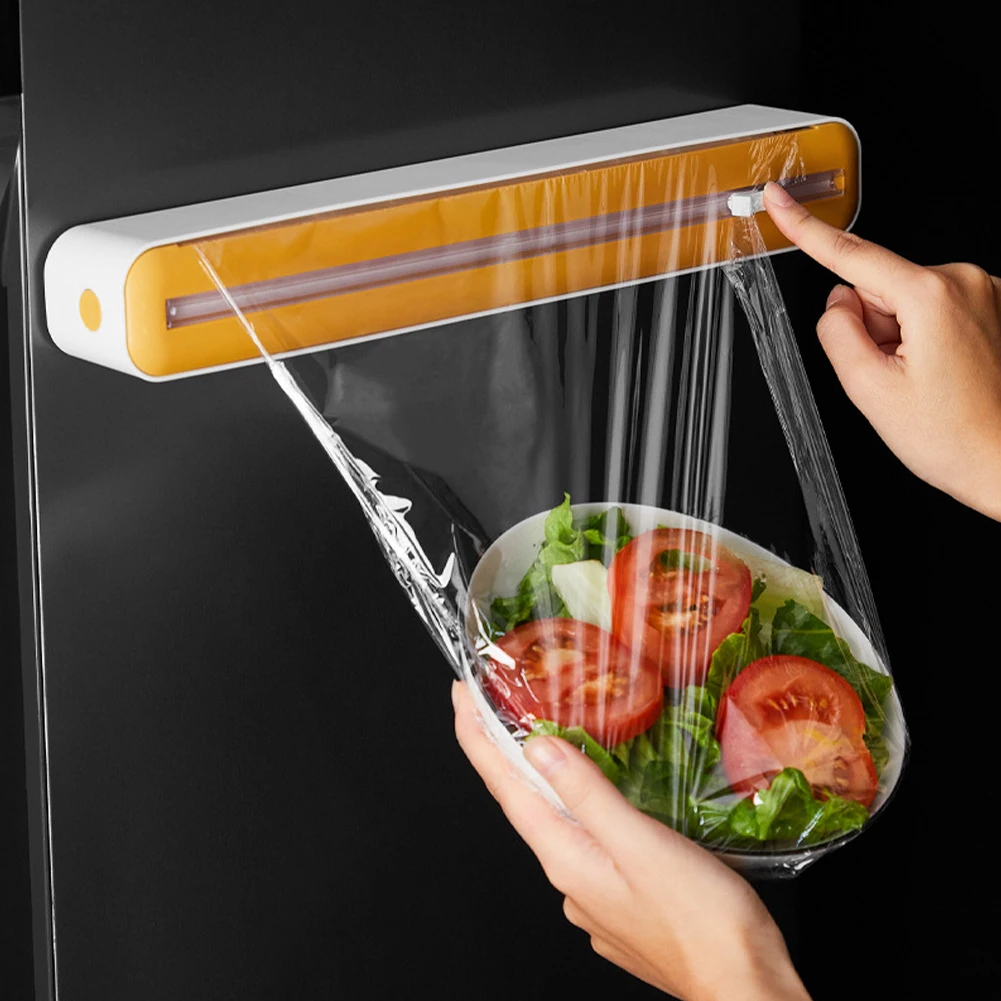 2 In1 Magnetic Cling Film Wrap Dispenser Plastic Wrap Cutter Food Wrap Dispenser Aluminum Foil Stretch Film Cutter Kitchen Acces
2 In1 Magnetic Cling Film Wrap Dispenser Plastic Wrap Cutter Food Wrap Dispenser Aluminum Foil Stretch Film Cutter Kitchen Acces