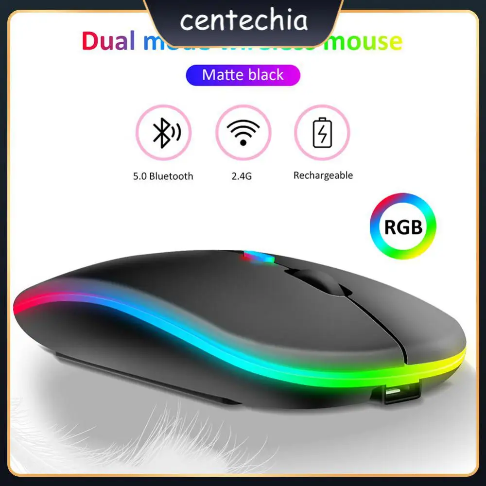 

Gaming Mouse Portable 1600dpi 3 Kinds Dpi Rechargeable Overwatch Mouse Gamer Bluetooth Mice Adjustable 2.4ghz 4 Keys Rgb Mouse