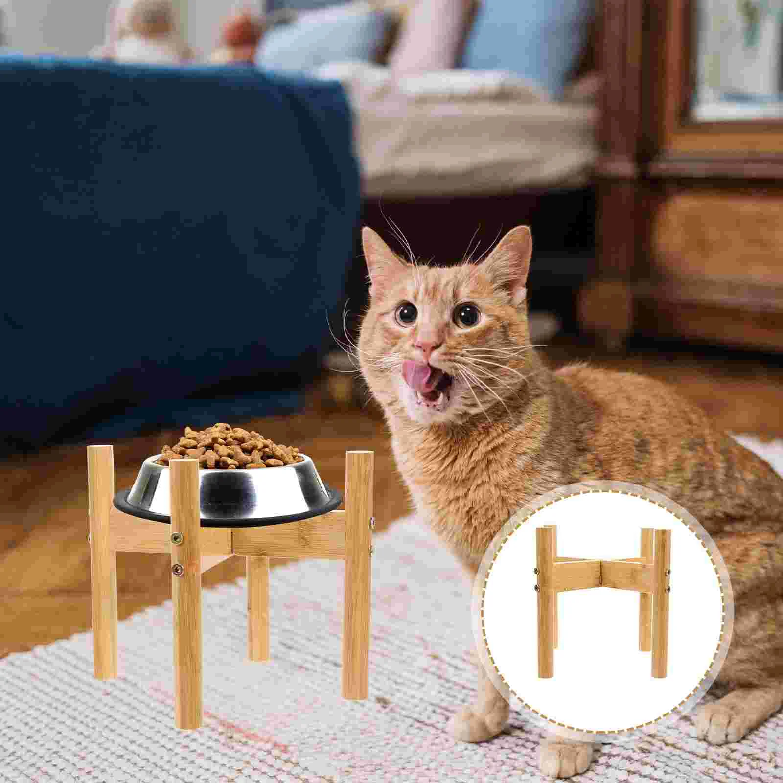 Feed The Dog Cat Food Bowl Holder Pet Rack Feeder Bamboo Multi-function Stand Support
Feed The Dog Cat Food Bowl Holder Pet Rack Feeder Bamboo Multi-function Stand Support