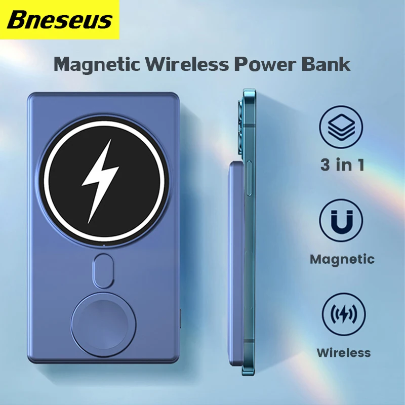 3 In 1 Magsafe Power Bank 15W Fast Magnetic Wireless Charger For iphone 12 13 14 iWatch AirPods External Auxiliary Battery Pack
3 In 1 Magsafe Power Bank 15W Fast Magnetic Wireless Charger For iphone 12 13 14 iWatch AirPods External Auxiliary Battery Pack