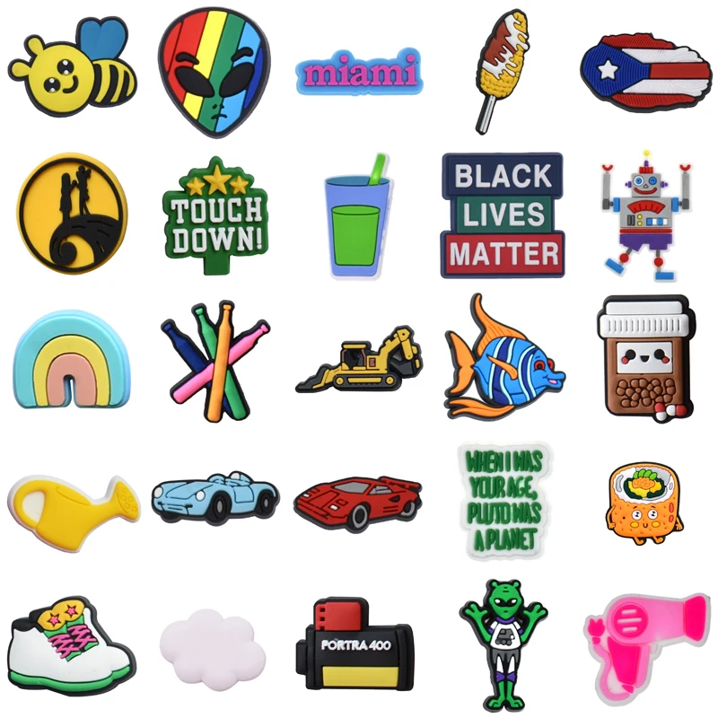 Girl Kids Boy Wholesale Bulk Men Decorations for Crocs Packs Women Charm Gifts Set Jeans Shoe Charms Shoes Accessories Para Pins
Girl Kids Boy Wholesale Bulk Men Decorations for Crocs Packs Women Charm Gifts Set Jeans Shoe Charms Shoes Accessories Para Pins