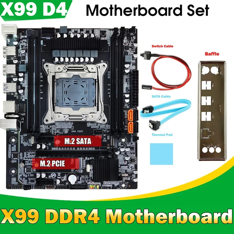 Материнская плата X99 + перегородка + кабель SATA + кабель переключателя + термопанель LGA2011-3 DDR4 поддержка 4X32G для стандартного ЦП V3 E5 2676 V3
Материнская плата X99 + перегородка + кабель SATA + кабель переключателя + термопанель LGA2011-3 DDR4 поддержка 4X32G для стандартного ЦП V3 E5 2676 V3