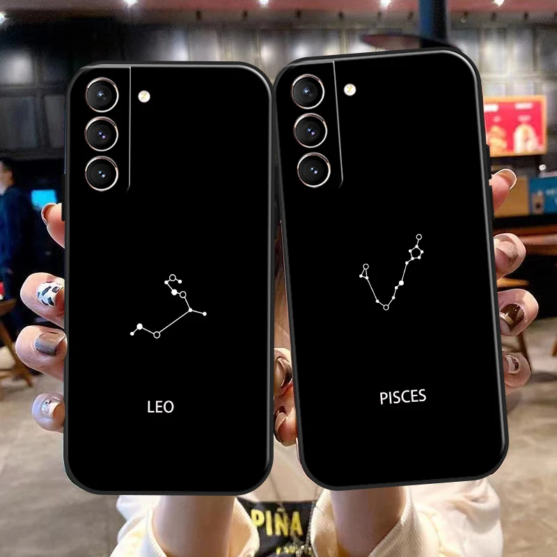 Twelve Constellations For Samsung Galaxy S22 Ultra S21 S20 Plus FE Ultra Phone Case Back Shockproof Soft TPU Funda Black Cover
Twelve Constellations For Samsung Galaxy S22 Ultra S21 S20 Plus FE Ultra Phone Case Back Shockproof Soft TPU Funda Black Cover